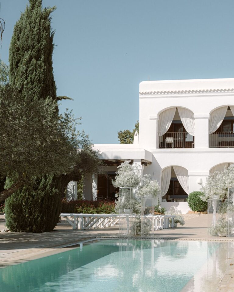 Luxury boutique hotel wedding venue, Ca Na Xica, nestled in the Ibiza countryside.