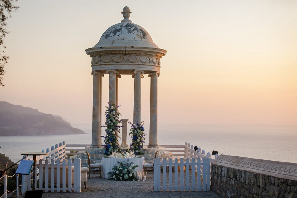 Exterior view of Son Marroig, a premier wedding venue in Spain.