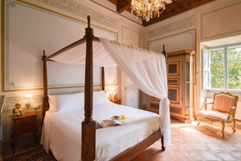 Luxurious guest accommodations at Villa Ivana.