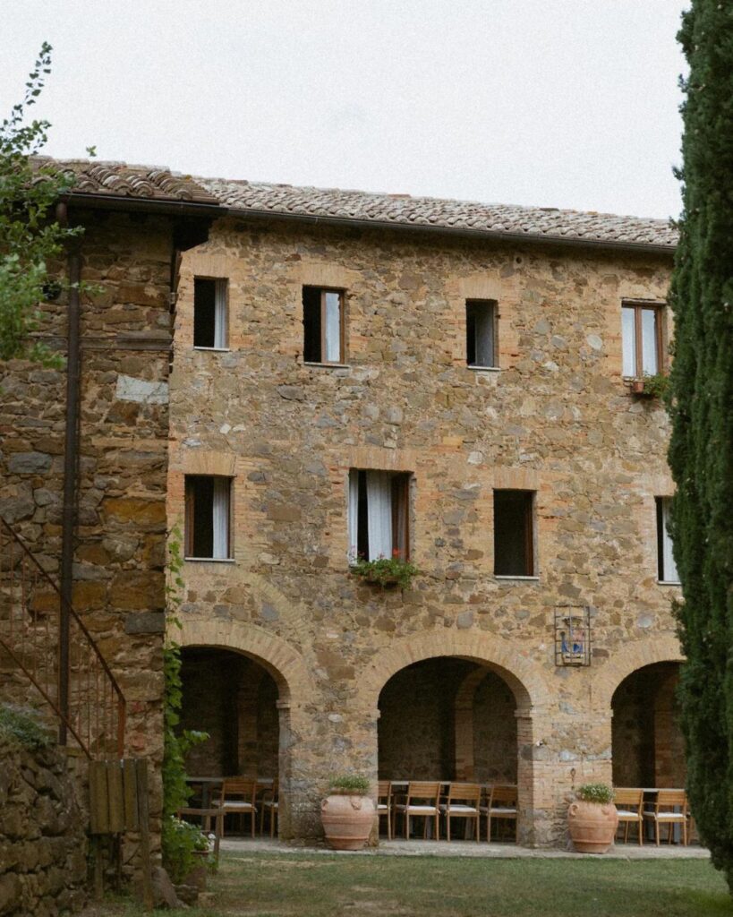 Intimate wedding space inside Antico Convento.