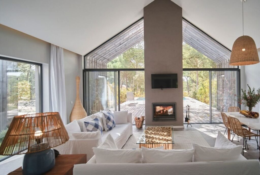 Rustic lodge accommodation at Sublime Comporta in Portugal, perfect for a unique nature-inspired stay.
