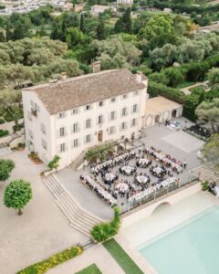 The serene pool area at Bastide du Roy, offering a relaxing retreat within the venue’s grounds.