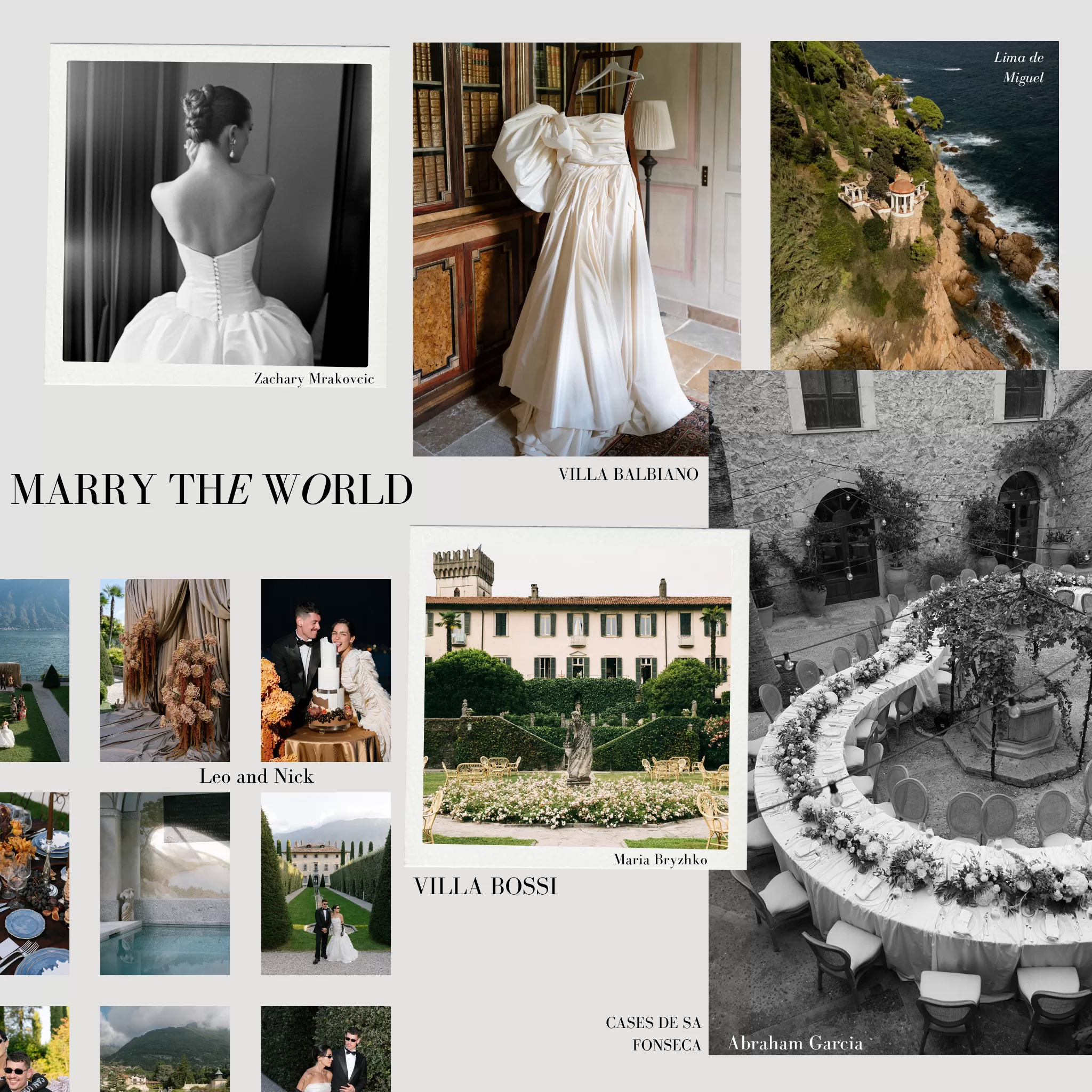 Marry the World destination wedding venue collage