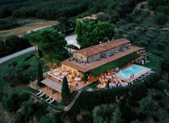 Celebration of wedding day at Conti di San Bonifacio Tuscany