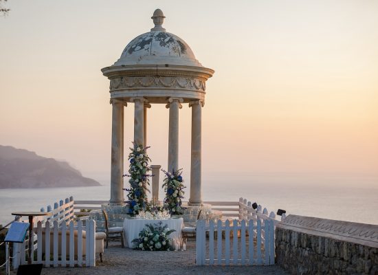 Exterior view of Son Marroig, a premier wedding venue in Spain.