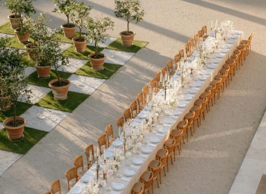 Villa Aurelia’s beautifully landscaped gardens, offering a romantic setting for weddings, captured by Paola Colleoni.